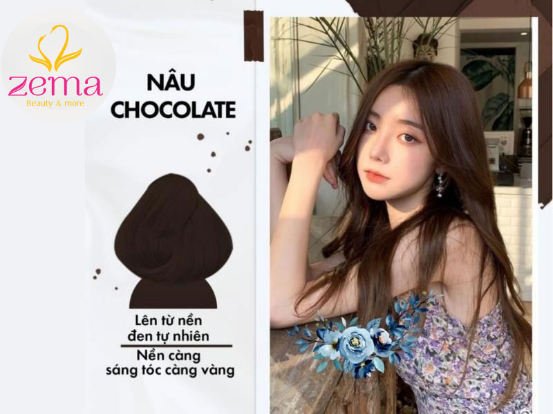 Màu Tóc Nâu Chocolate  Sang Chảnh Bất Chấp Hot Trend